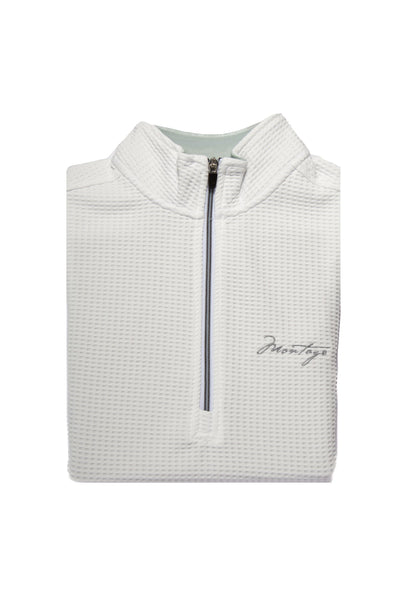 White 1/4 Zip Optic Pullover-img9